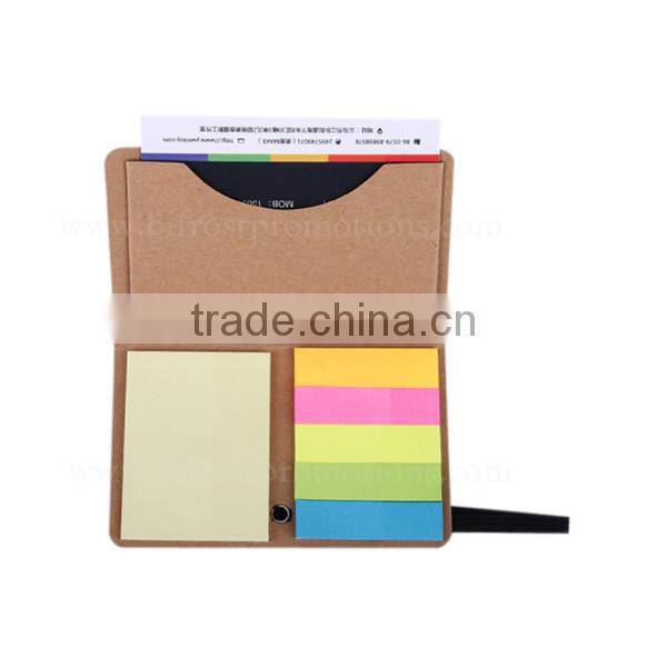 Hot Sale Sticky Note Book With Name Card Holder
