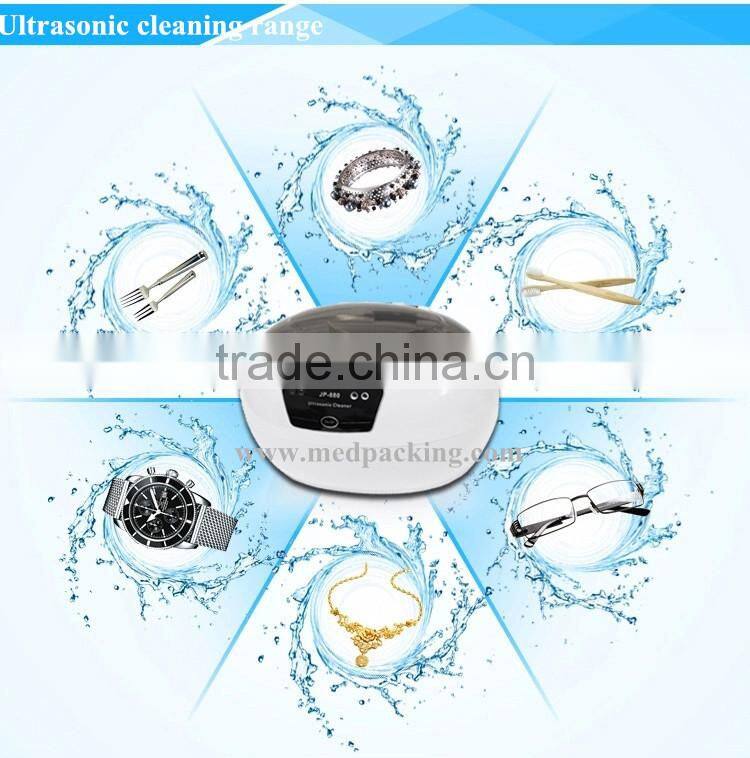 Silent Ultrasonic Cleaner JP-880 consumer and commercial glasses jewelry cleaner Shaver