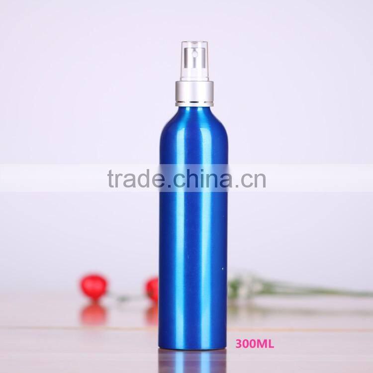 Wholesale 30-500ml blue aluminum perfume bottles,aluminum mist spray bottle with cap for cosmetic packaging