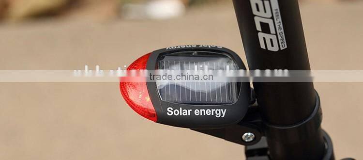 solar energy led bicycle light front tail light bicycle light led rear light warning bicycle light