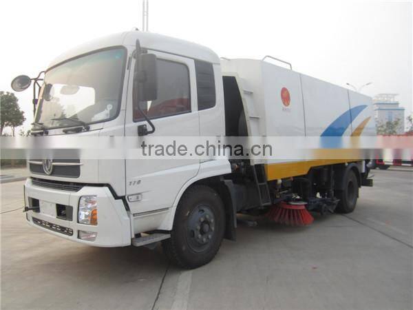 large dongfeng 6 wheel road sweepers for sale