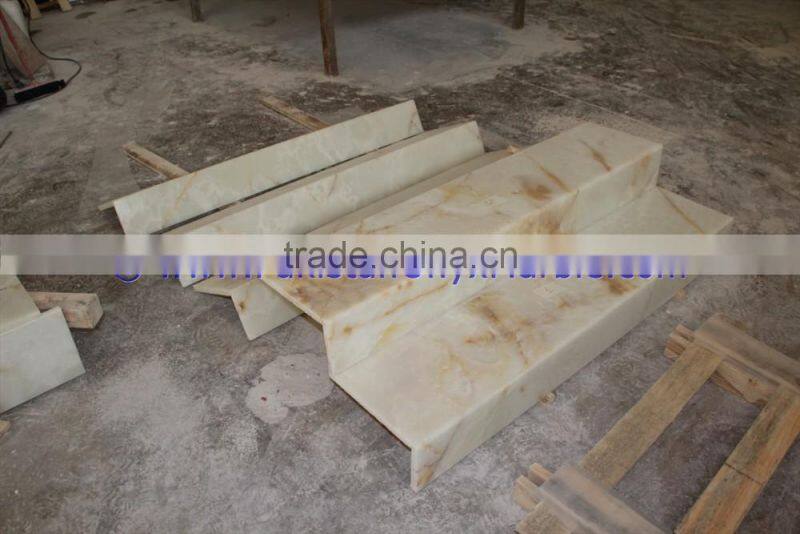 CUSTOM DESIGN Top Quality ONYX STAIR STEPS ONYX TREADS AND RISERS COLLECTION