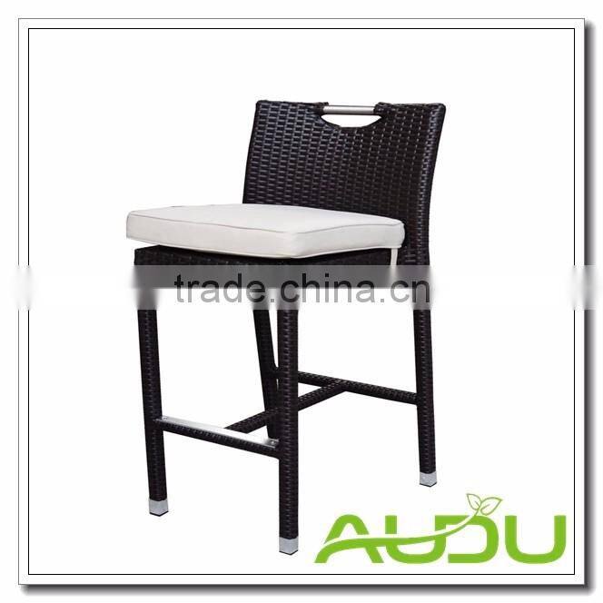 Audu Contemporary Bistro Set /Black Armless Rattan Bistro Set