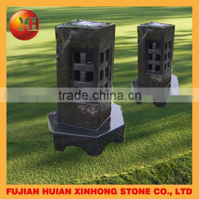 large stone garden handcarved nature stone fence lantern