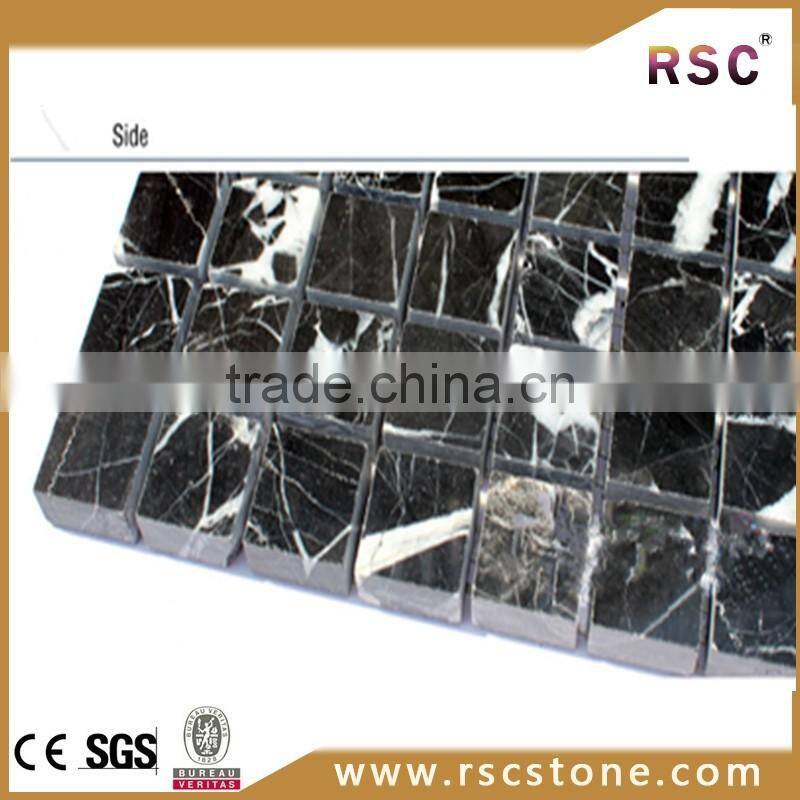 Black marquina marble mosaic flooring types