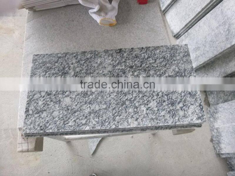 polished spary white granite tile 610x305 for sale