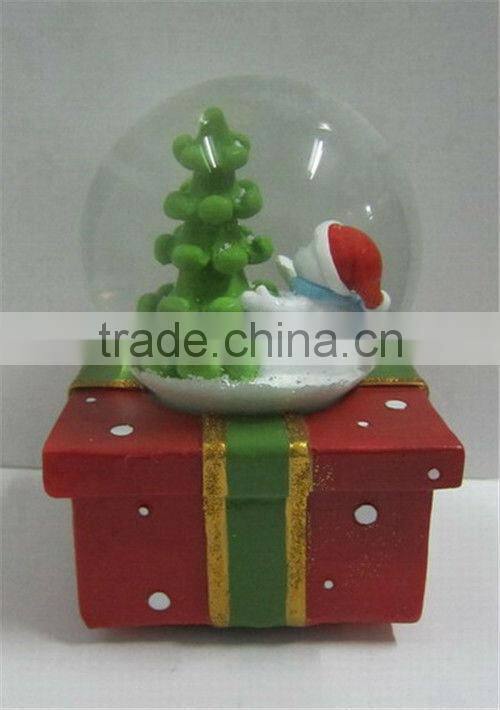 Resin glass unique christmas snow globes