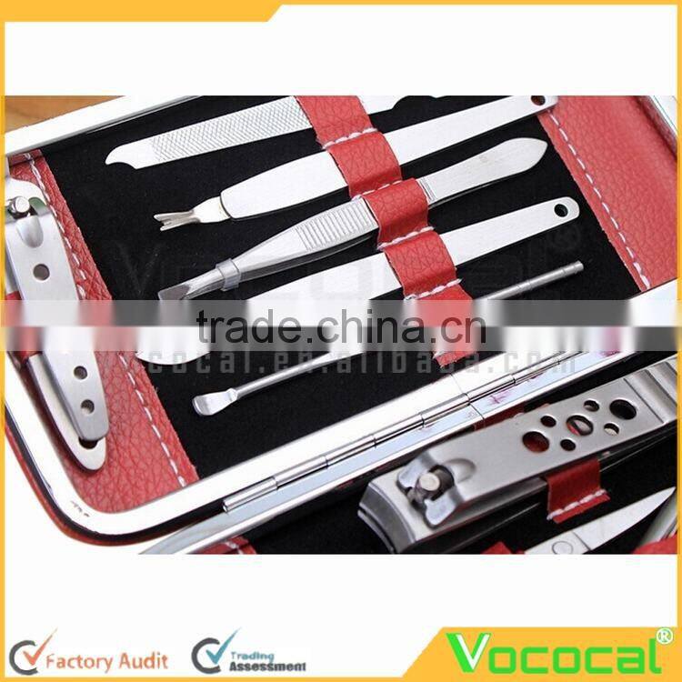 10 PCS Stainless Steel Manicure Pedicure Ear Pick Nail Clippers Set Kit Nail Care Set