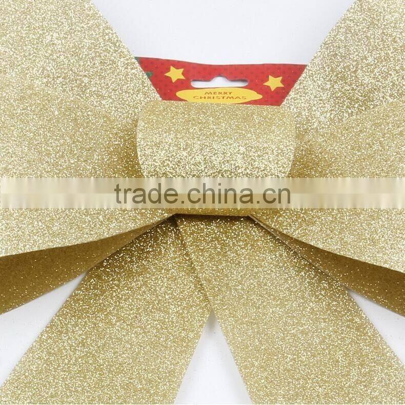 Hot-sale Christmas Decorative Bow Colorful Christmas Tree Ornaments Wall Hanging Deco Bows