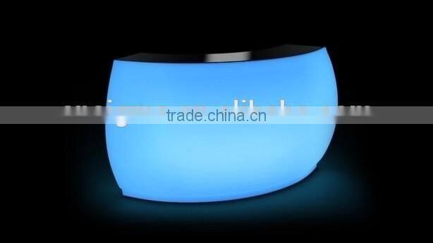 LED light tall commercial restaurant bar counter design for sale