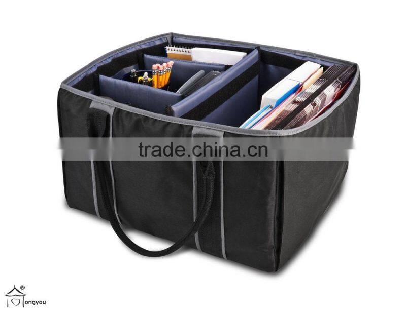 Black File Tote for car car trunk organizer box
