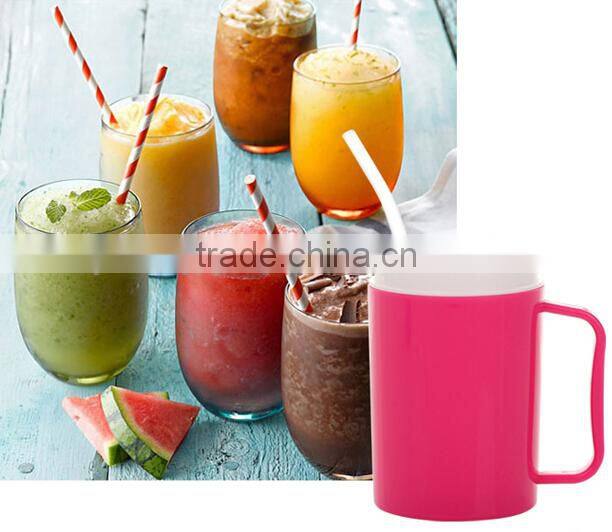 Supply fashion Creative sand ice milkshake cup / iced beer cup --Rose Red