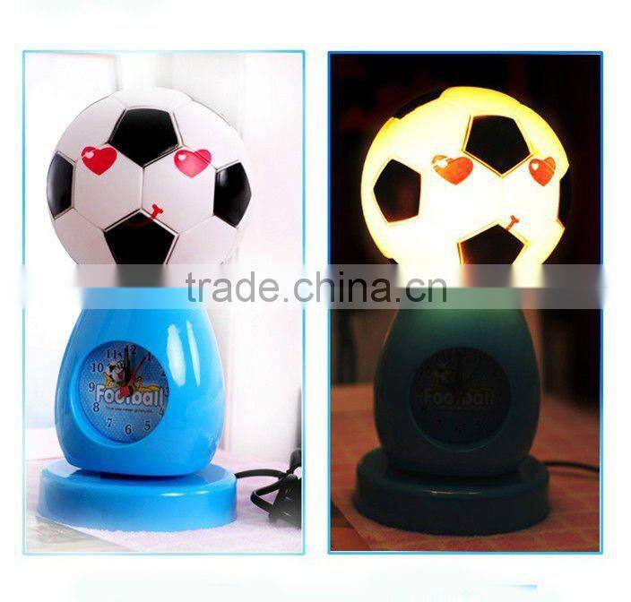 Football shape lamp function alarm clock