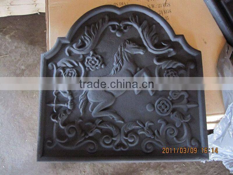 2014 hot sale cast iron fireplace door