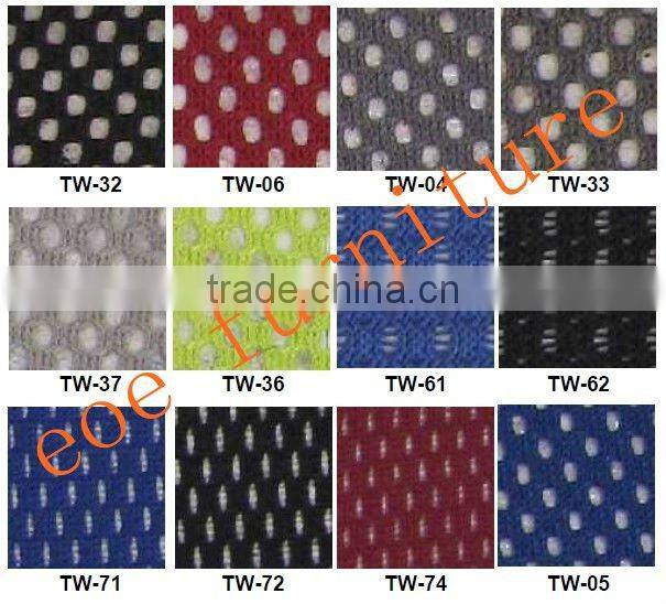 Plastic chairs with metal leg.