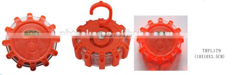 SOS 16 leds rubber round shape super bright magnetic warning light