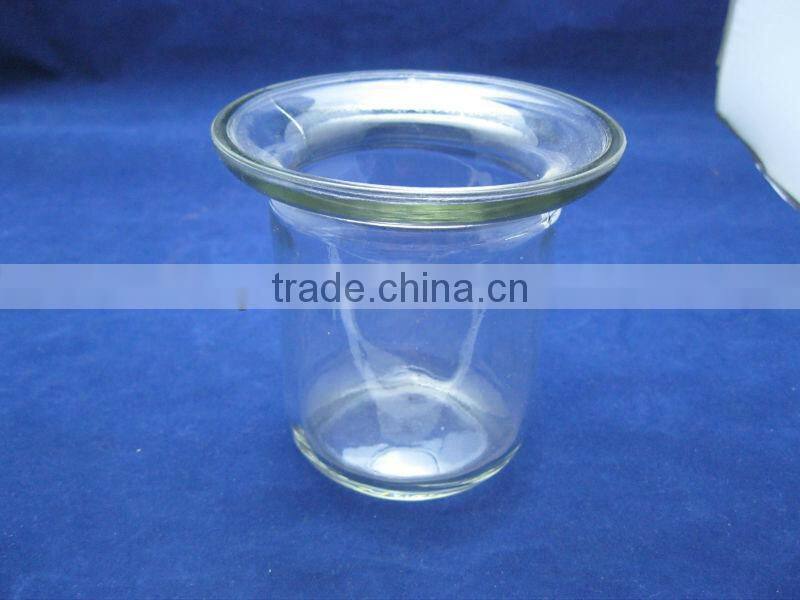 glass sanitary ware,glass toilet brush cup,glass cup for toilet brush