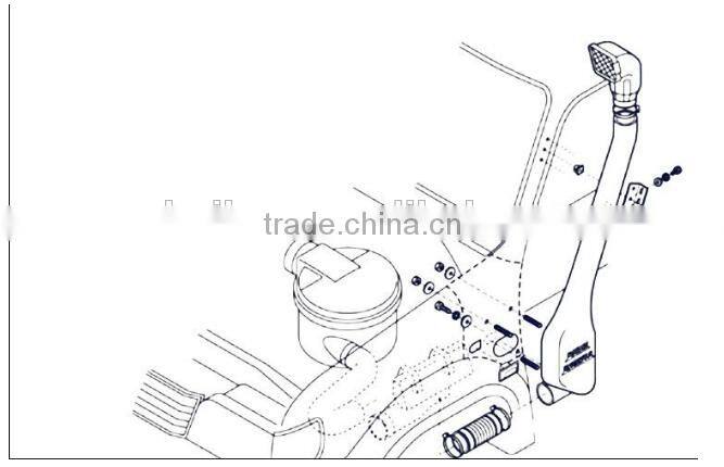 ir9 off road 4wd I suzu RODEO/CAMPO R9 Car Snorkel 4 jb diesel