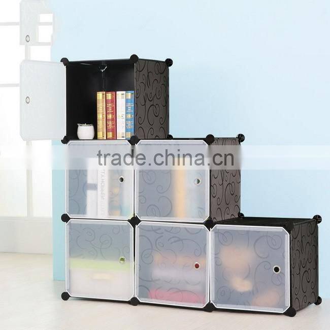 Personalized DIY Plastic Storage Bookcase With Doors