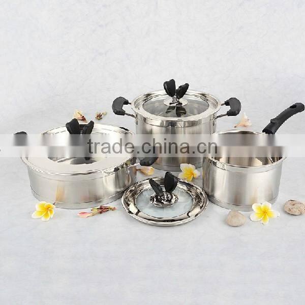 18/10 stainless steel cookware set cooking pot set
