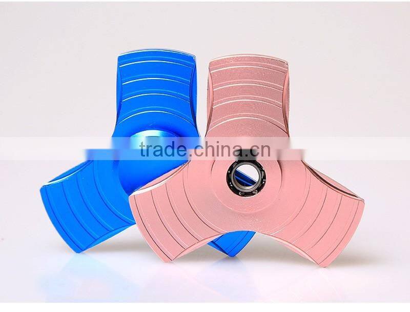 Wholesale metal Hand Finger spinner aluminum alloy tri Fidget Spinner