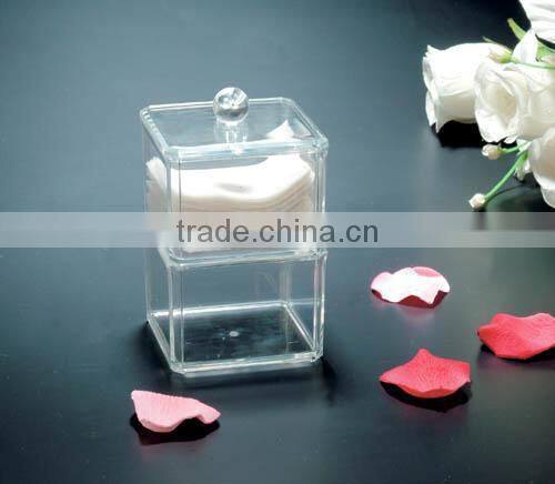new design transparent three case cosmetic organiser box