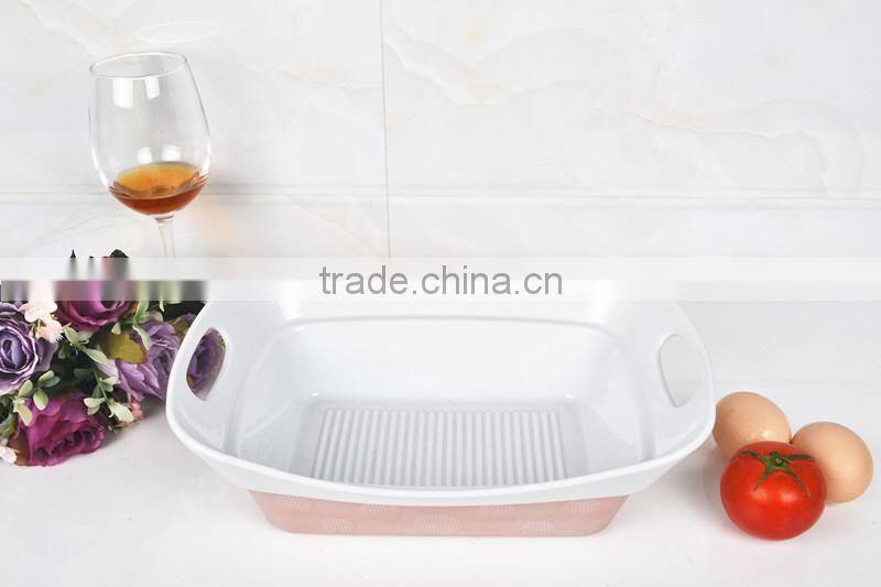 11.5" Square porcelain baking tray