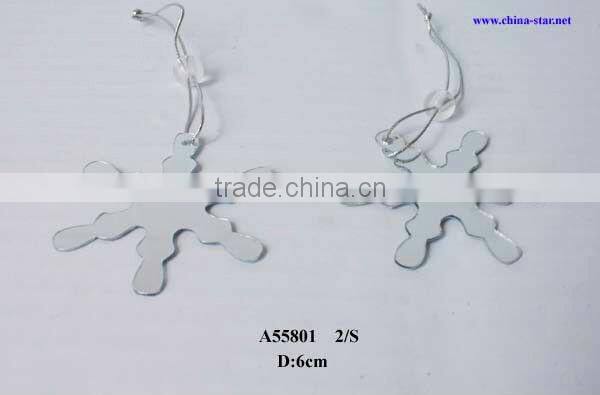 acrylic hanging snowflake decorations