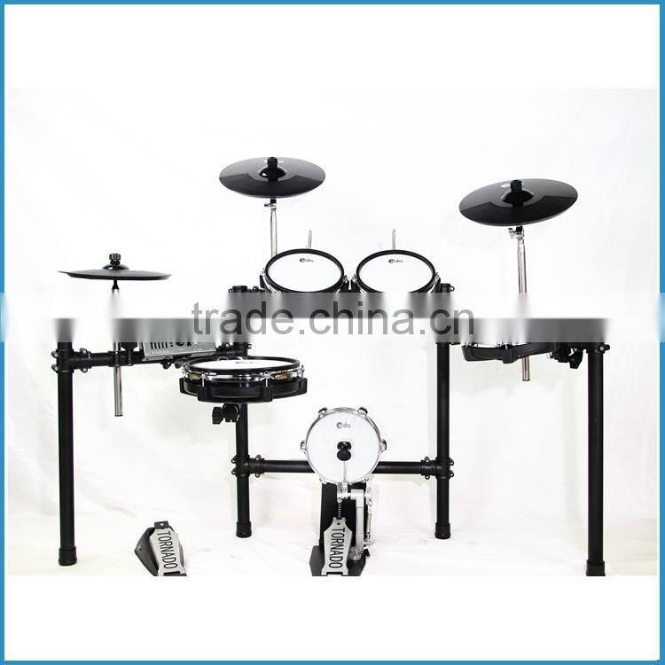 mesh drum head electric drum set, extendable electronic drums, digital drum set 5 drum/6 drum