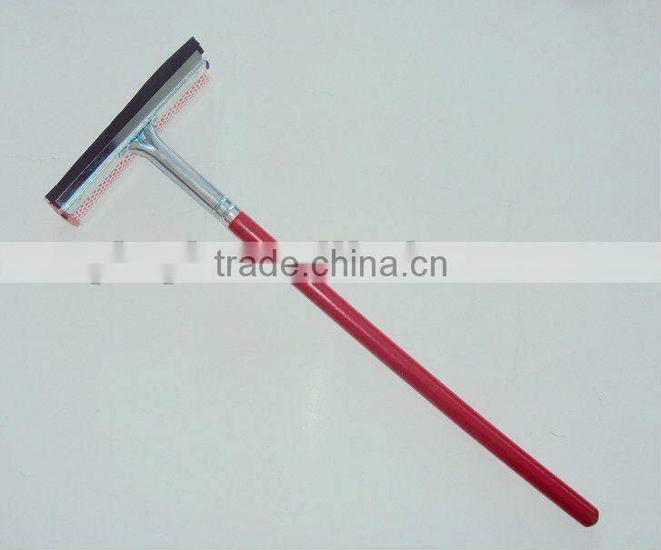 Lengthened Window Squeegee Cleaner Brush,Shower Car Wiper Sponge,Car window squeegee with wooden handle (RSCW-59B)