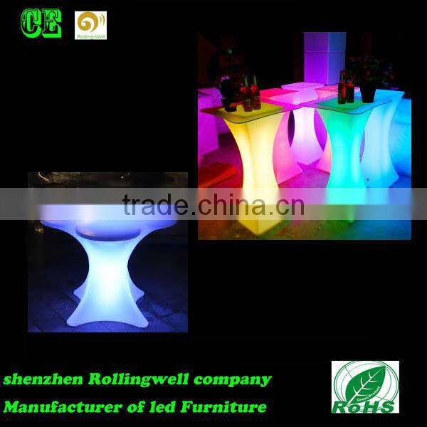 plastic led lighting Table For Pub