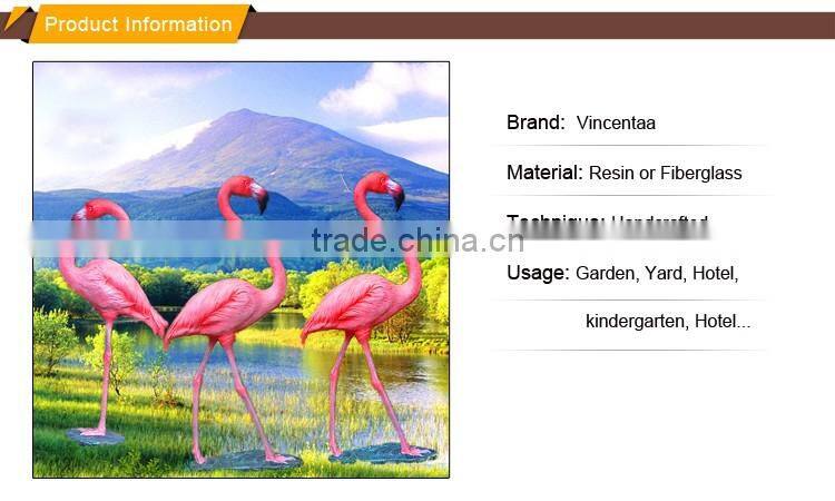 large resin garden statues life size fiberglass flamingo statue