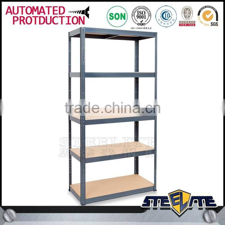 Light duty 5 layer metal rack steel goods storage shelf