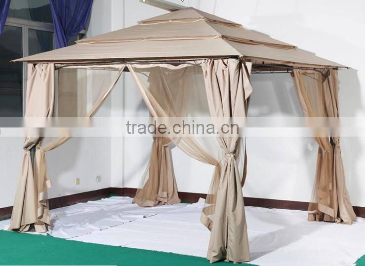 Outdoor Metal Frame Gazebo With Aluminum Three Roof BK1074