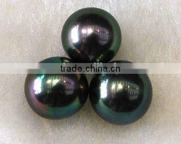 17'' 15-16mm tahitian peacock green latest big pearl pendant necklace