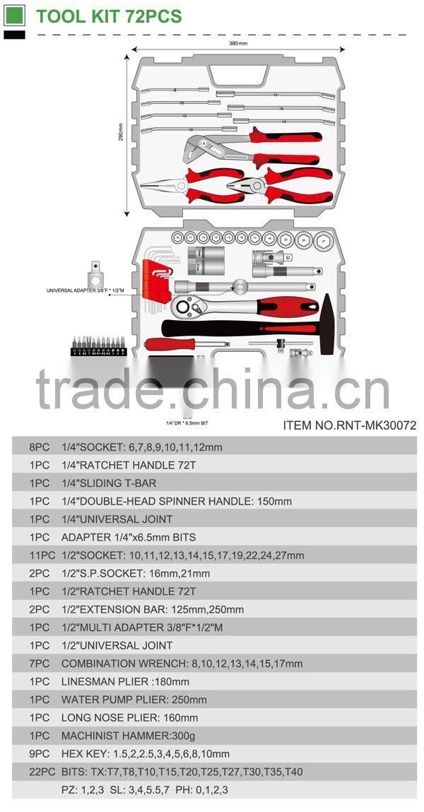 TOOL KIT 72PCS
