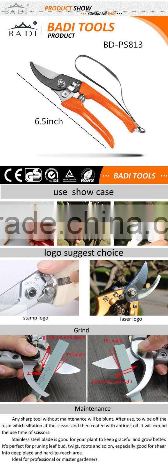 hot sale6.5 inch mini protable pruning shear garden tools