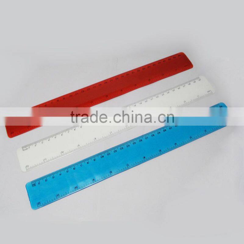 New designer 30cm rolling clear PVC flexible scale ruler