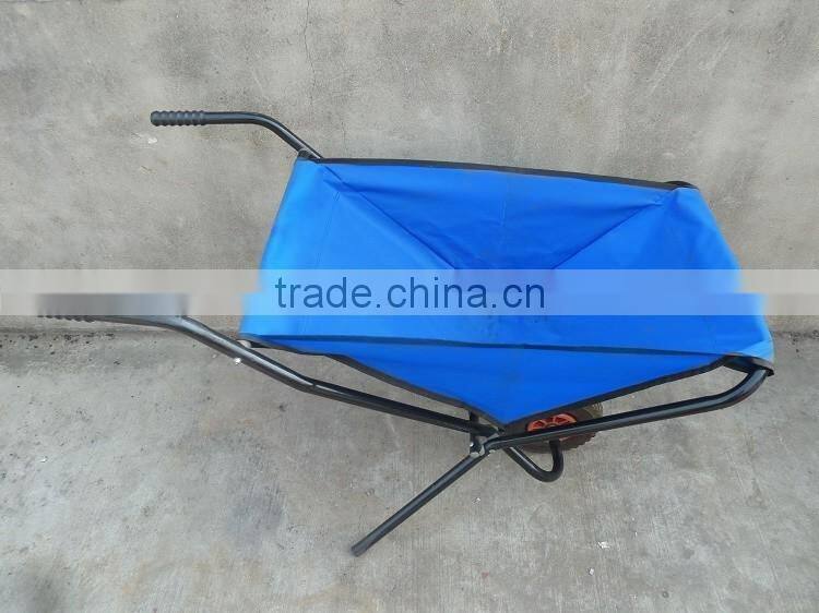 2016 hot selling foldable fabric sack wheel barrow used for lightweight stuff for export