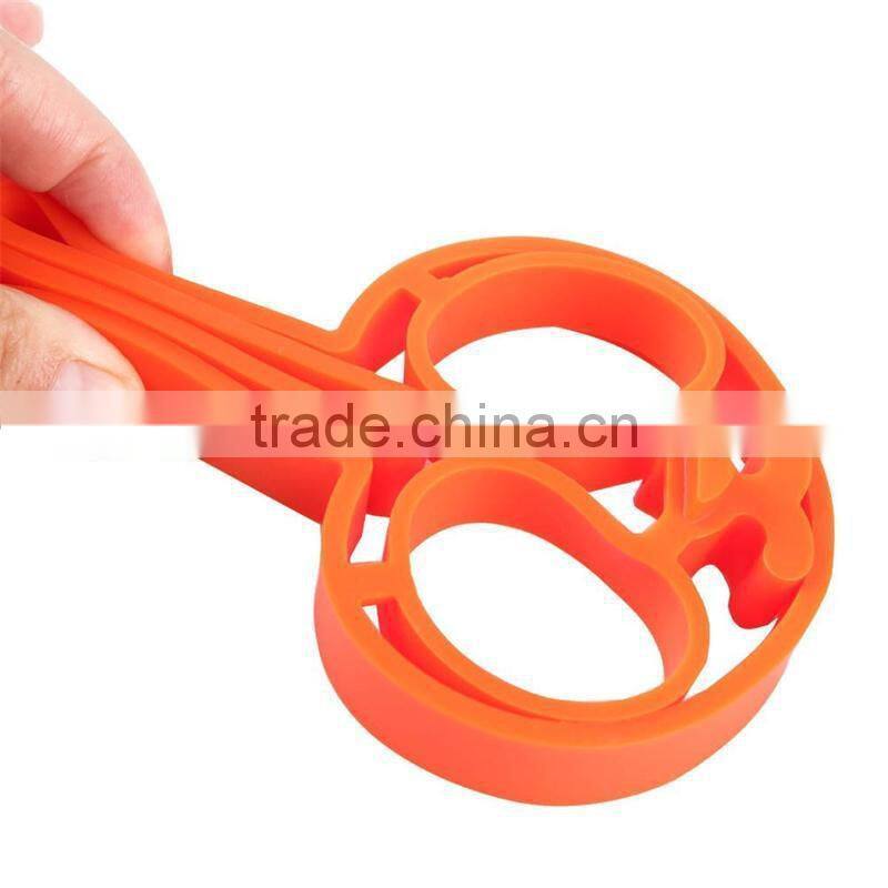 Bunny fried egg mold/pancake ring/multi shapes silicone egg shaper mold