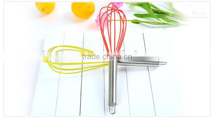 Intelligent kitchen special convenient manual silicone rubber egg whisk