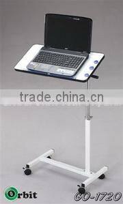 Wooden teacher table, adjustable menu floor holder stand, kitchen book floor stand