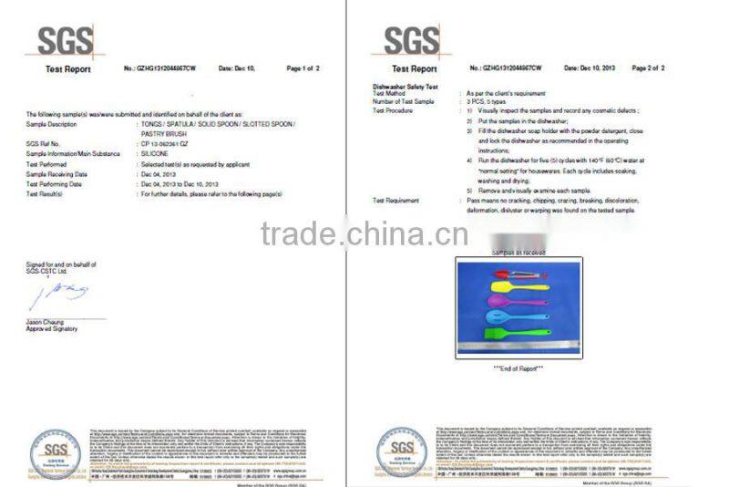 SP-1545 New product Wooden Handle silicone kitchen tool set