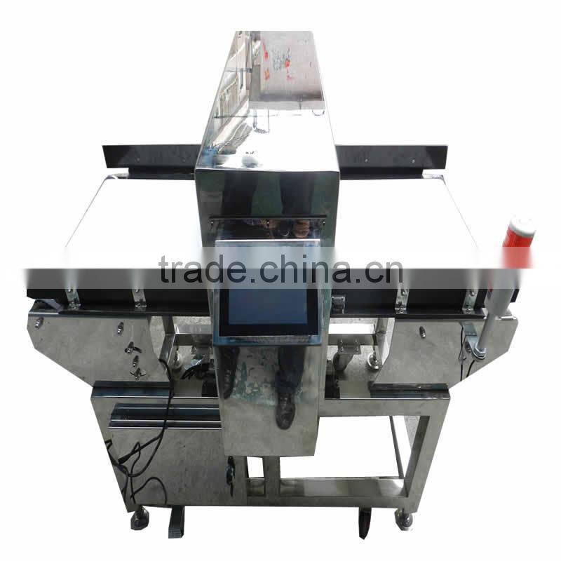 belt conveyor plastic metal detector separator machine
