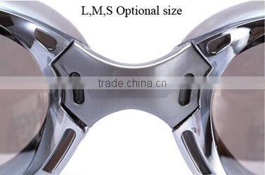 Soft headstrap mirror caoted custom comfortable swimming goggles