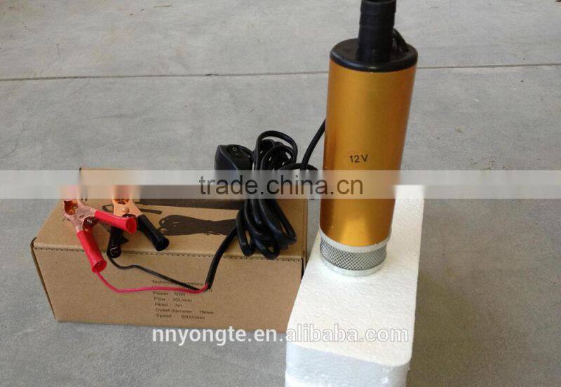 12V Small submersible pump/oil-submersible pump