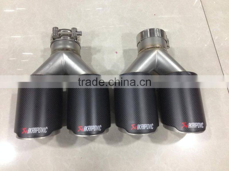 factory price akrapovic china car exhaust muffler tip Akrapovic carbon fiber exhaust tip muffler pipe
