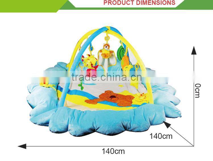 Luxury musical toy soft baby play card game play mat