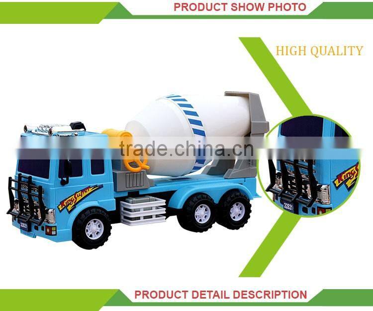 Hot sale friction inertia set plastic model truck toy concrete pump