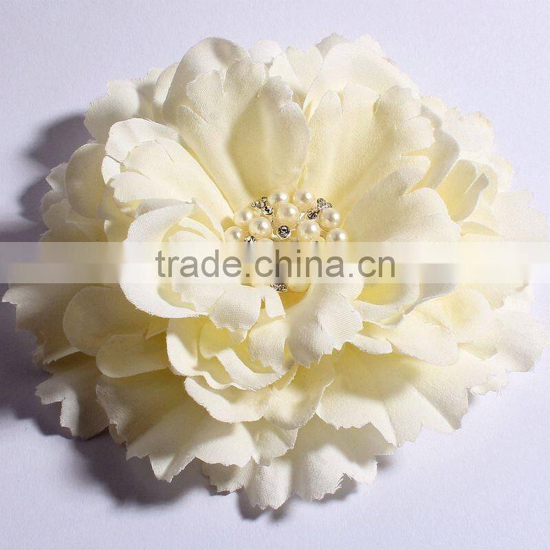 fabric flower clip fabric flower brooch for kids hair accessories